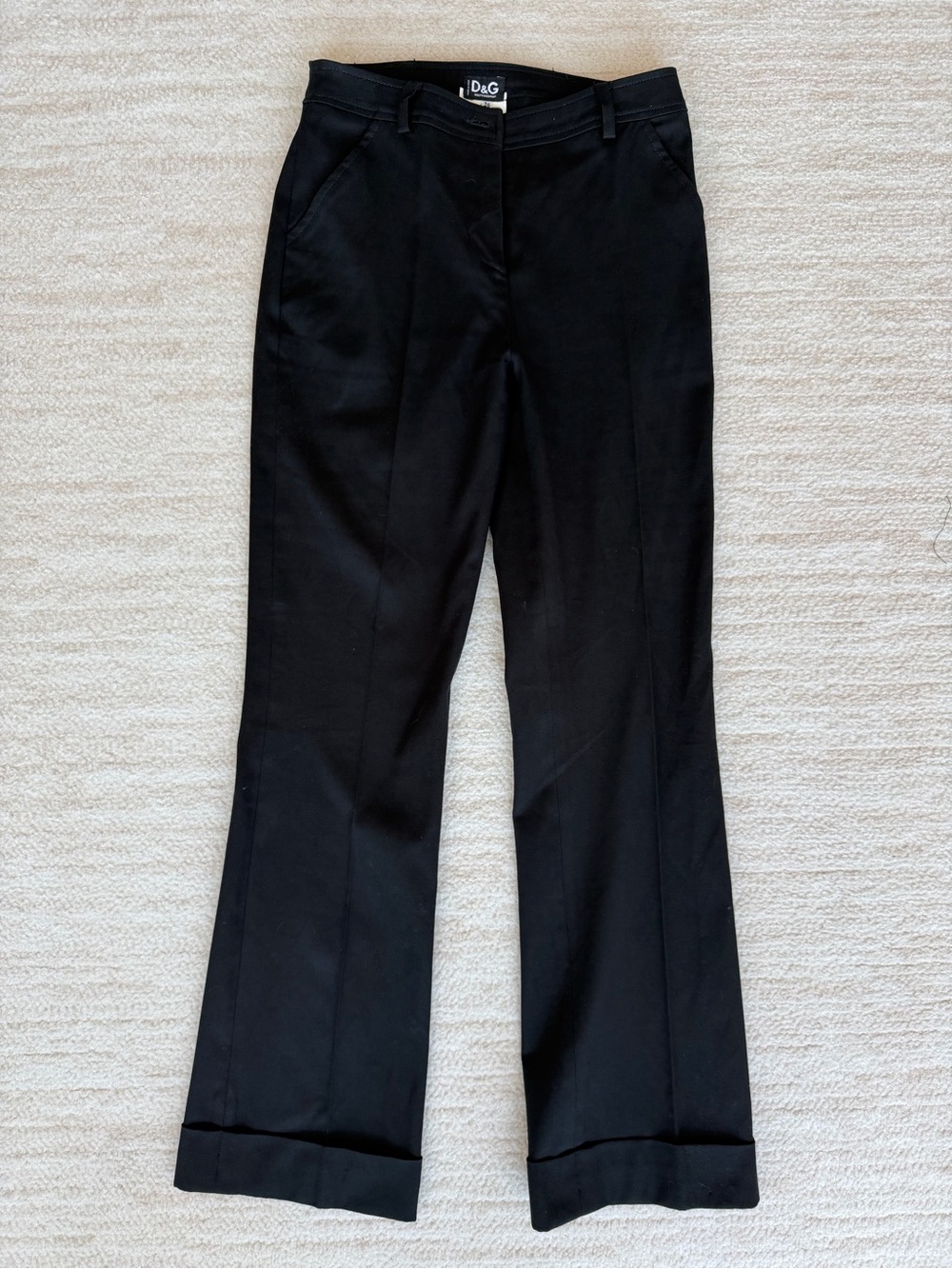 Vintage D&G Dolce & Gabbana Black Trousers – Made in Italy – IT 36